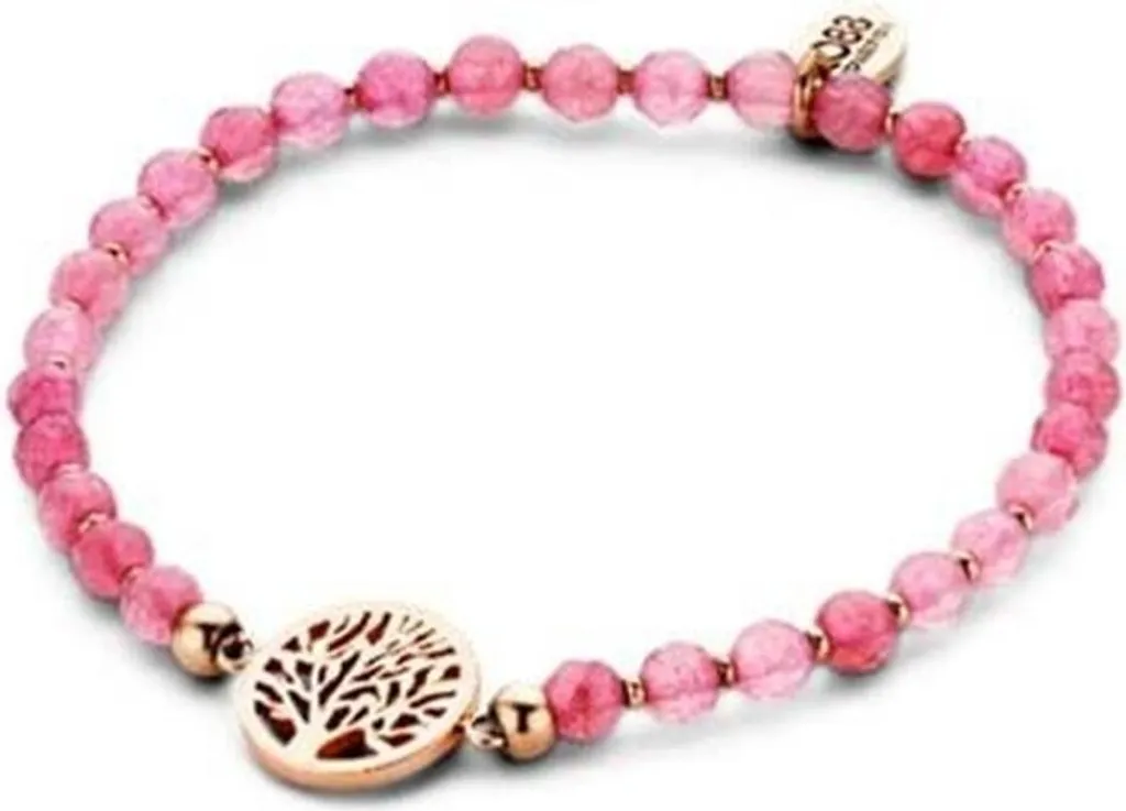 Bracciale CO88 8CB-90223 Rosa | Pietre del Benessere e Acciaio