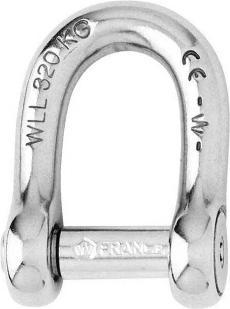 Wichard Sechskantkopfstift Mit Geradem Verriegelungsbügel Silber 10 mm Silber 10 mm