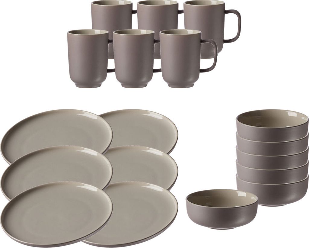 Ritzenhoff & Breker JASPER Frühstücksservice 18-tlg. taupe