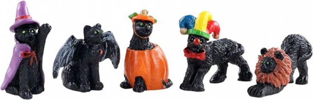 Halloween Cats 5er Set - Lemax Spooky Town Figuren