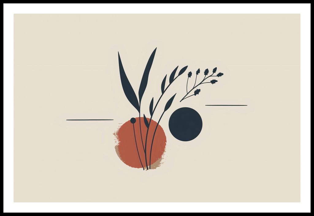 Poster 86,4x56,8cm Botanische Farbe