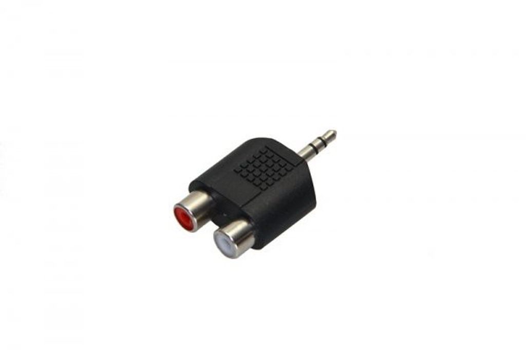 Y Adapter 2 Mono Klinke Buchse Kupplung 3,5mm auf 1 Stereo Stecker Kopfhörer