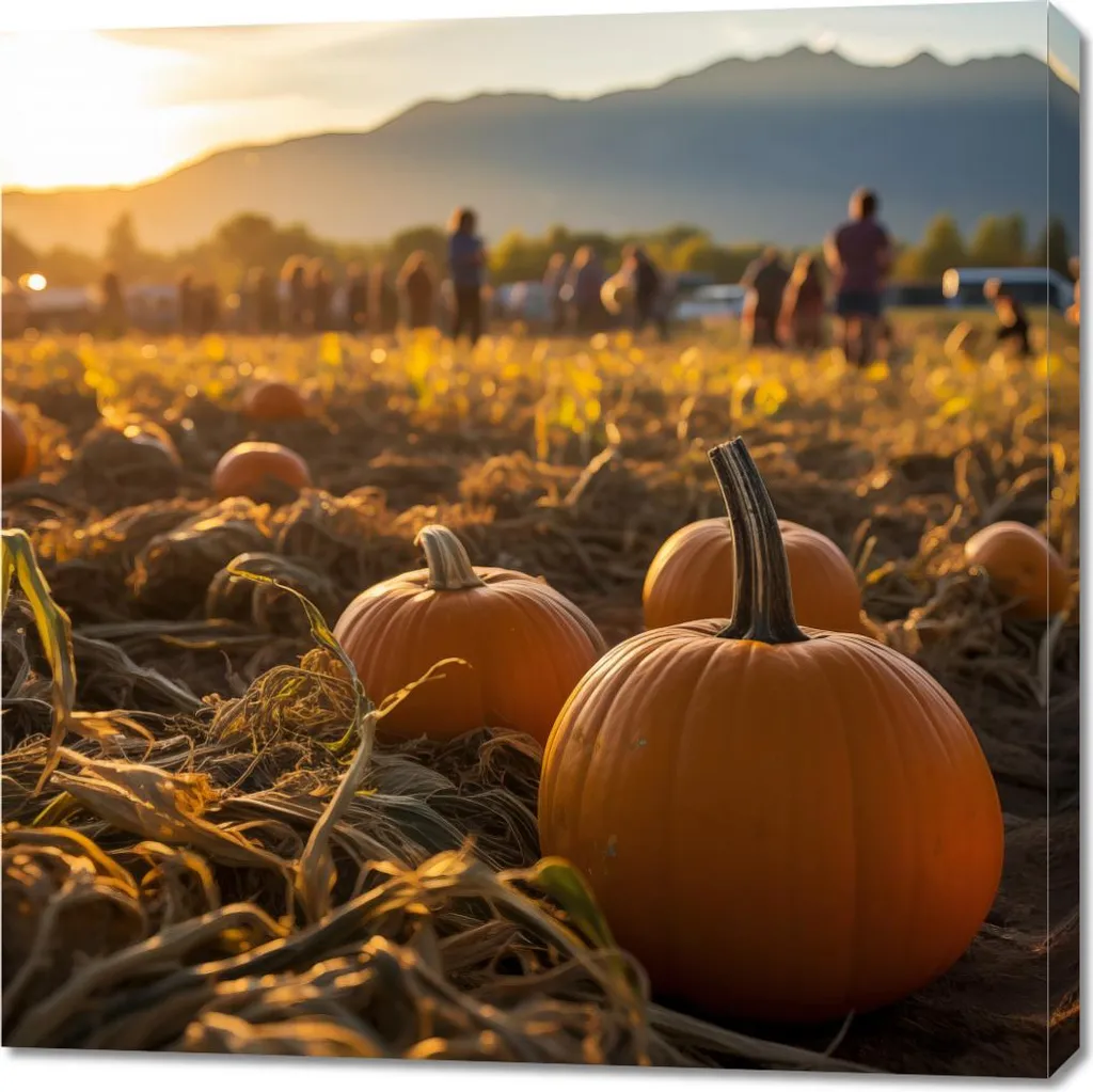 Quadro 90x90 cm Autunno dorato