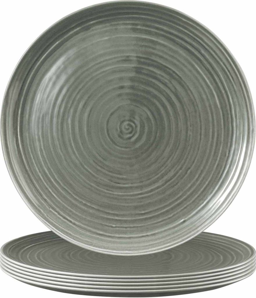 Seltmann Weiden Terra Pizzateller ø 31,5 cm perlgrau 6er Set