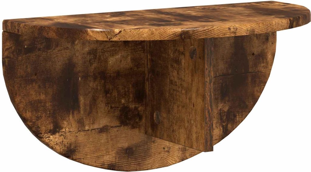Wandregal Geräucherte Eiche 48 x 24 x 24 cm Holzwerkstoff