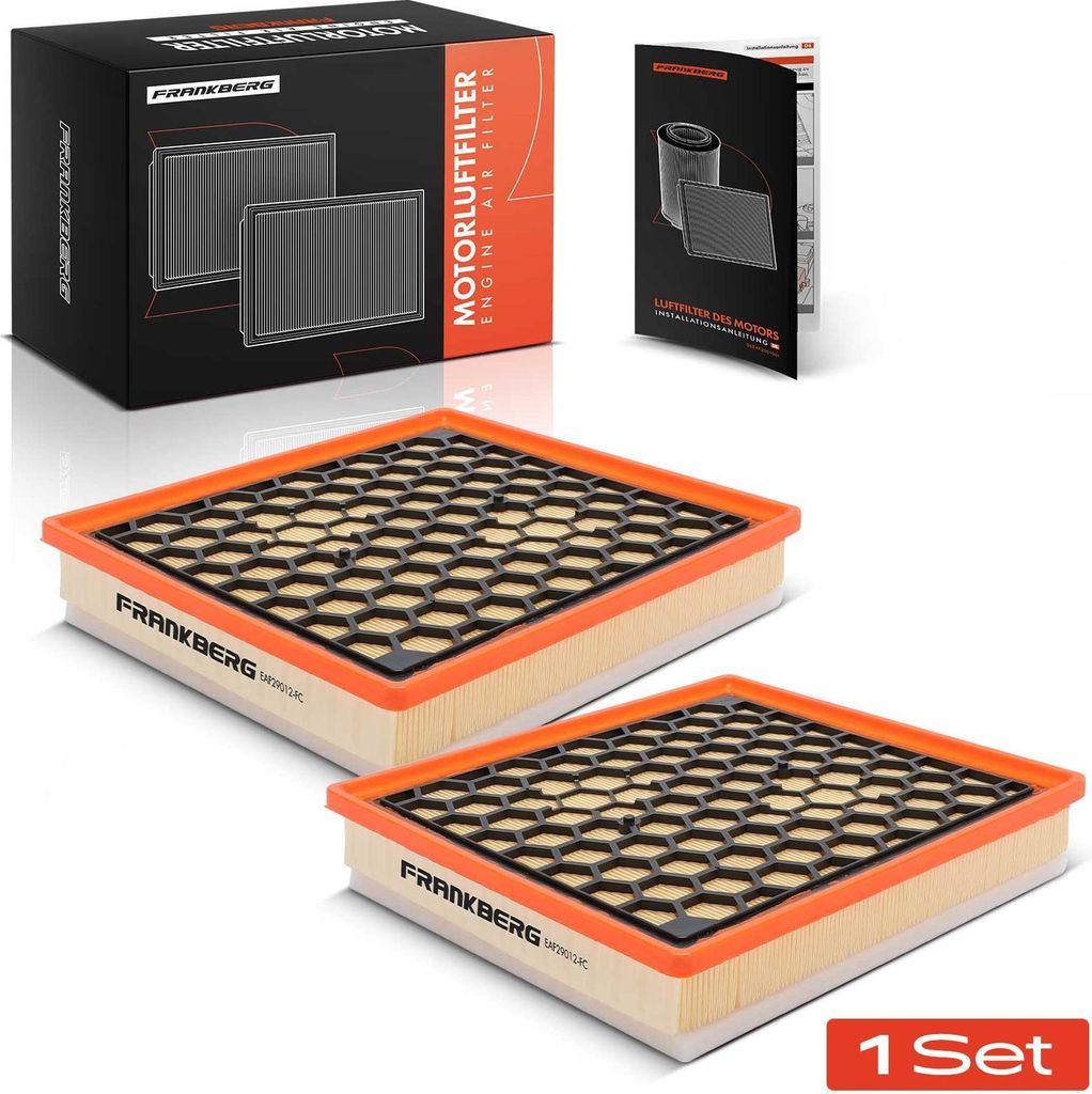 Frankberg 2x Luftfilter Filtereinsatz für Opel Insignia A G09 Saab 9-5 YS3G Chevrolet