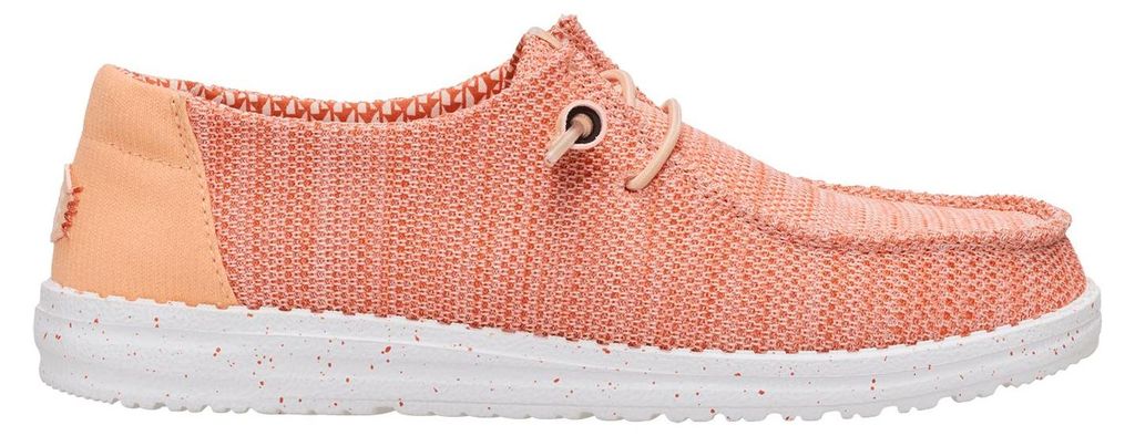 HEYDUDE Wendy Stretch Sox Damen Halbschuhe Peach Größe 36