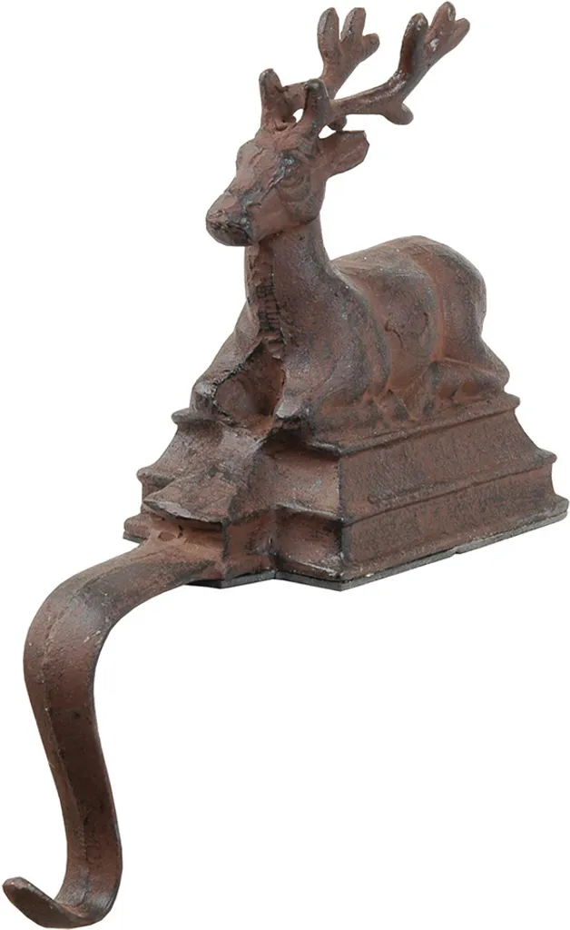 Appendiabiti Parete Ferro 9x19x18 cm Clayre & Eef Marrone Antico