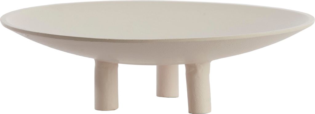 Light&living Plateau auf Fuß Ø40x11 cm TABUA creme