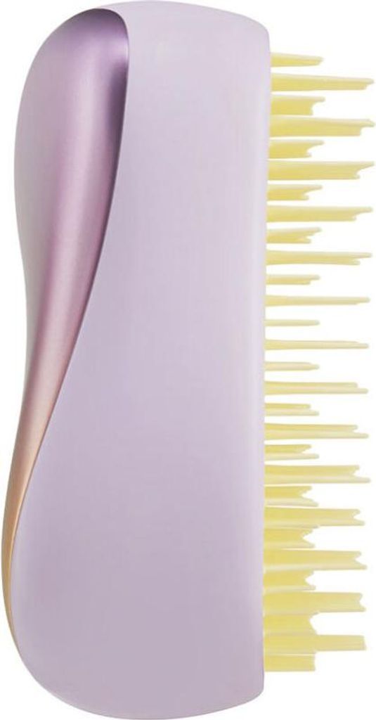 A side view of a Tangle Teezer hairbrush.