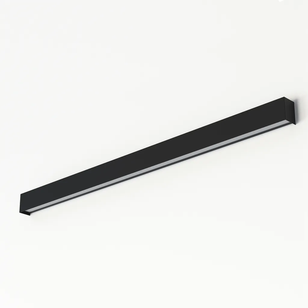 Applique Murale LED Noire Design Minimaliste STRAIGHT WALL 7595 L