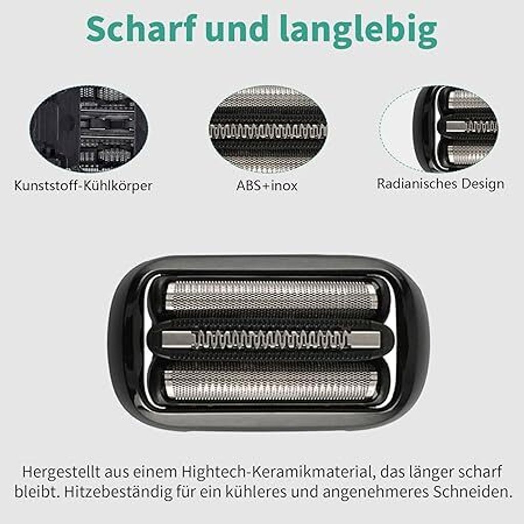 2stk 53B Scherkopf Kompatibel mit Braun Series 5 und 6 Produktbild 6