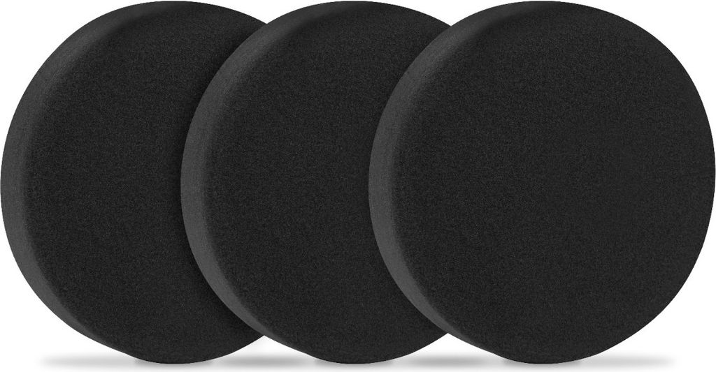 Vonroc Polierschwamm, Polierschwamm, Polierschwamm, 150 mm, Schwarz, 3 Stück