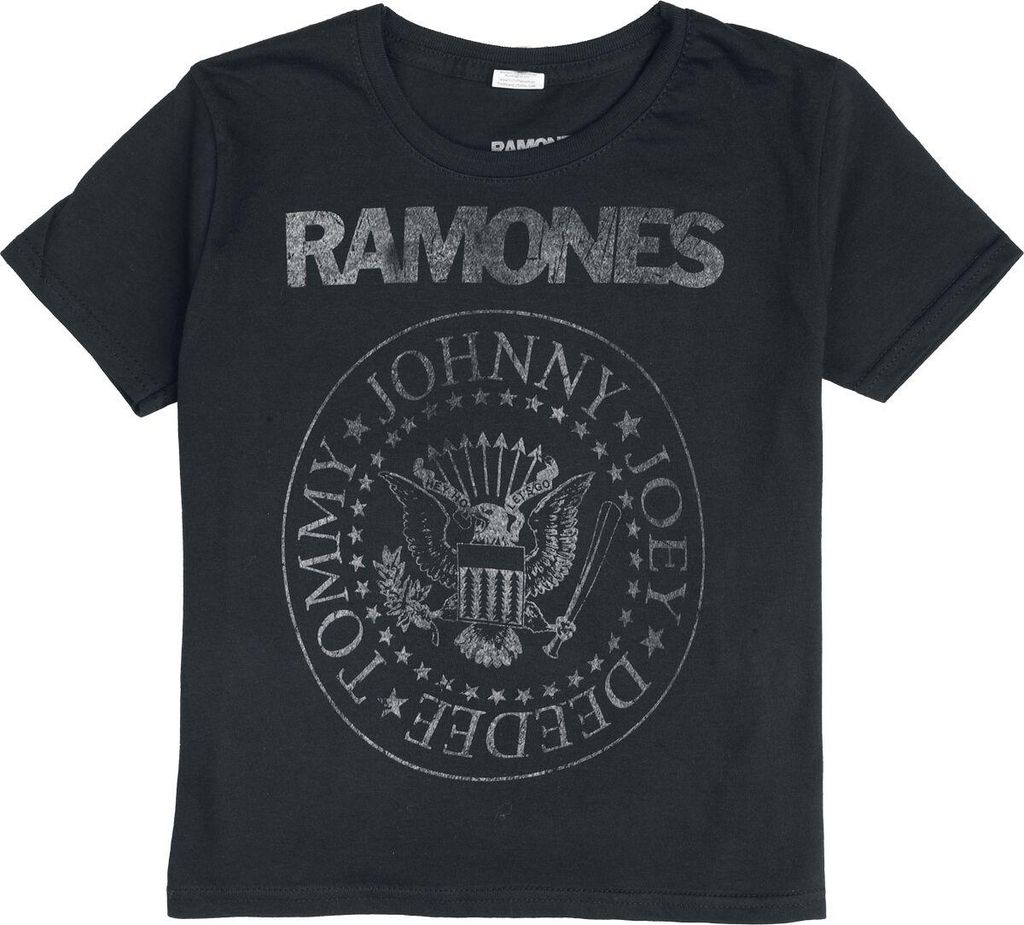 Ramones T-Shirt Uni Kids - Seal Hey Ho Lets Go Backprint schwarz 164