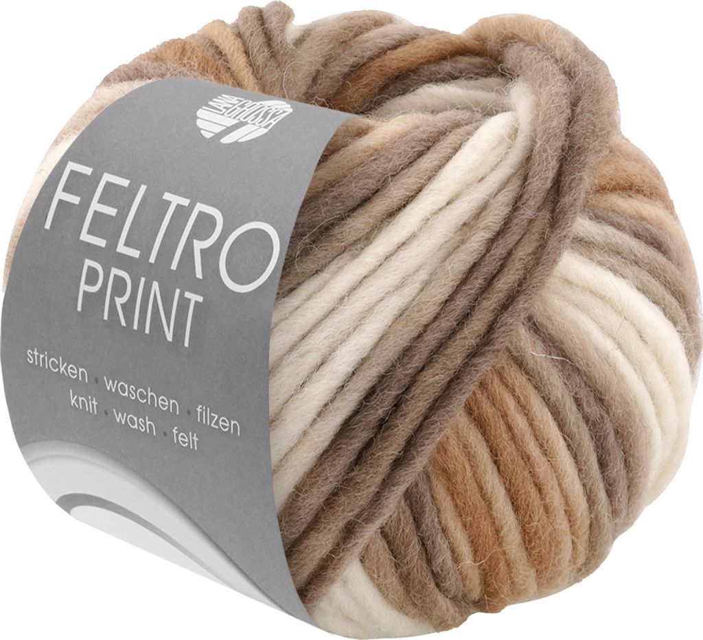 Lana Grossa FELTRO PRINT Filzwolle, Farbe:1307 - Produktbild 