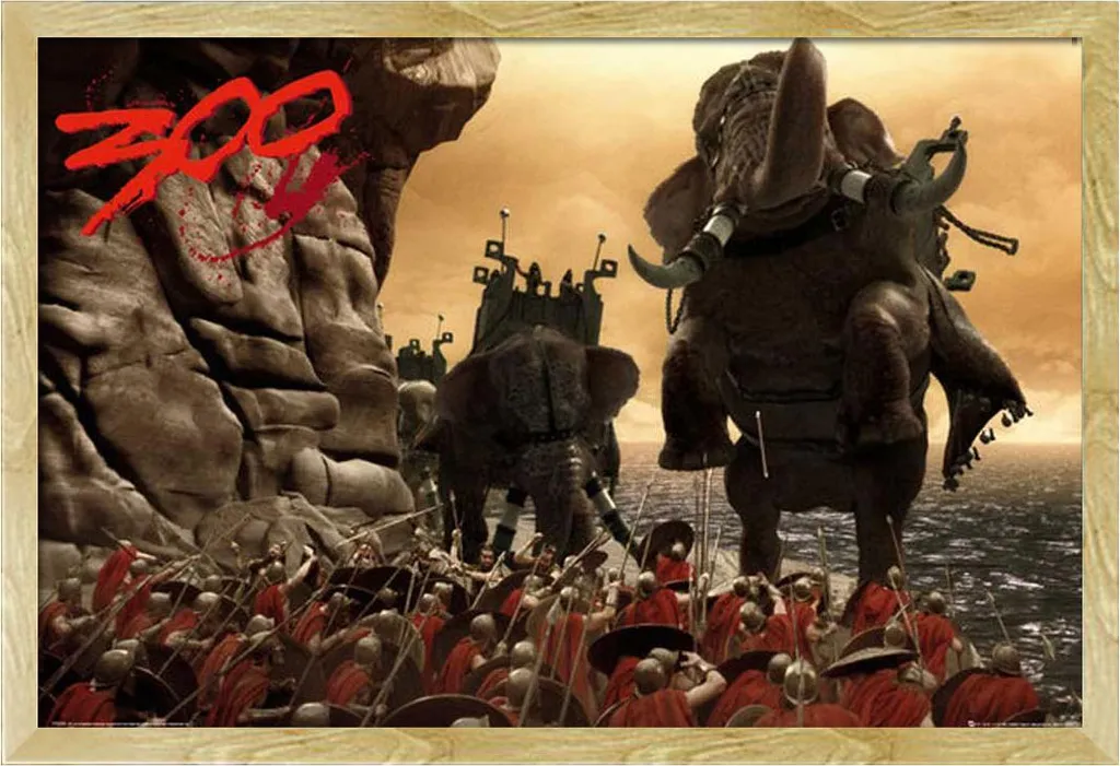 Poster Esercito 300 Cornice Shinsuke Faggio | Sicuro per Bambini