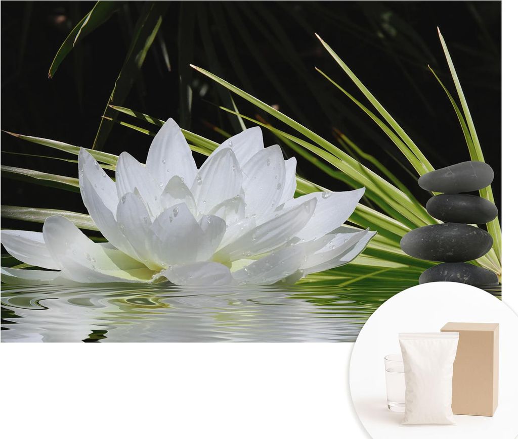 Fototapete - Wandbilder für Wohnzimmer - 152x104 cm - Dekorative Wandfolie - Modernes Design für Wanddekoration - Tapeten für Innenräume - Lili...