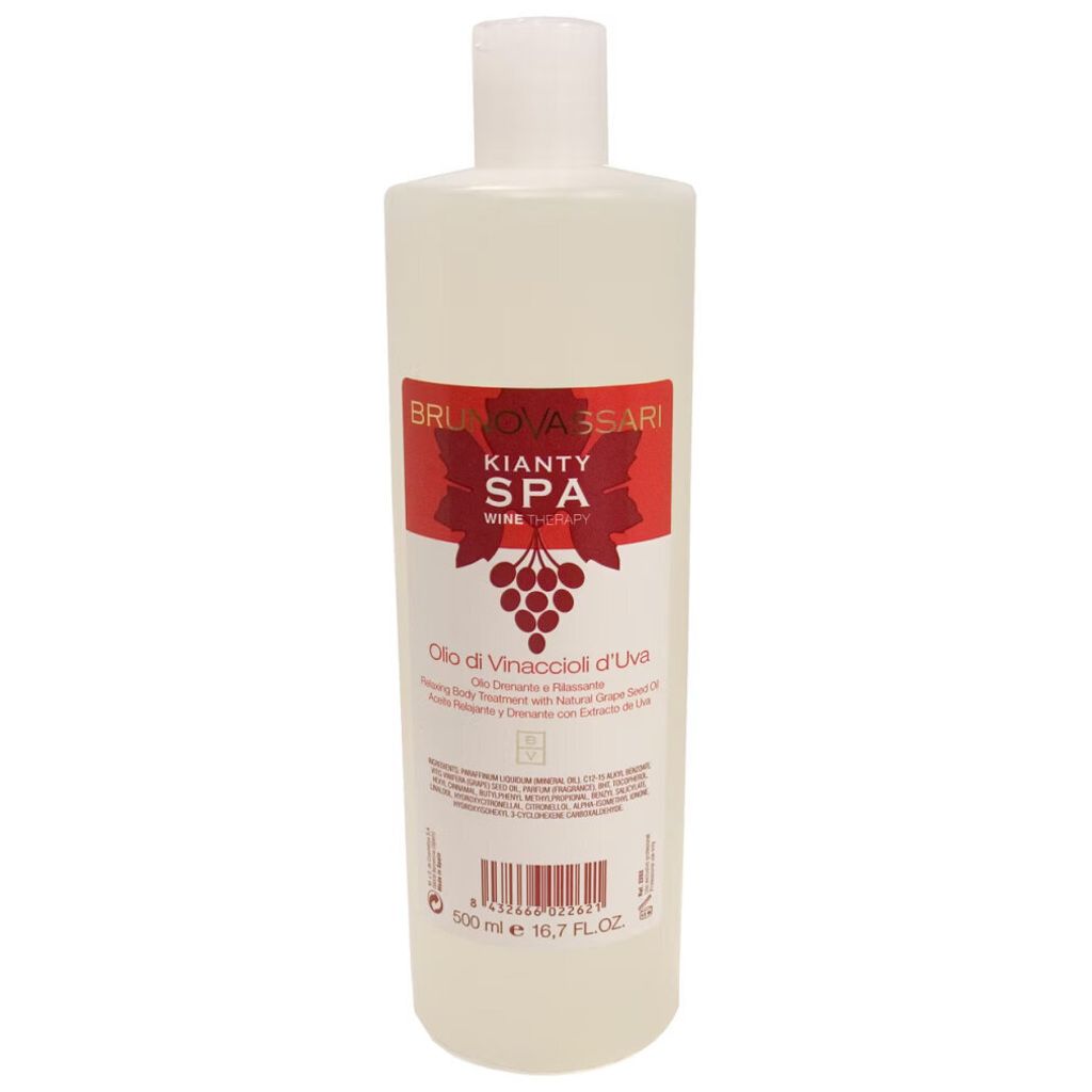 Bruno Vassari, Kianty SPA, Grape, Anti-Ageing, Massage Oil, Dry Oil, 500ml