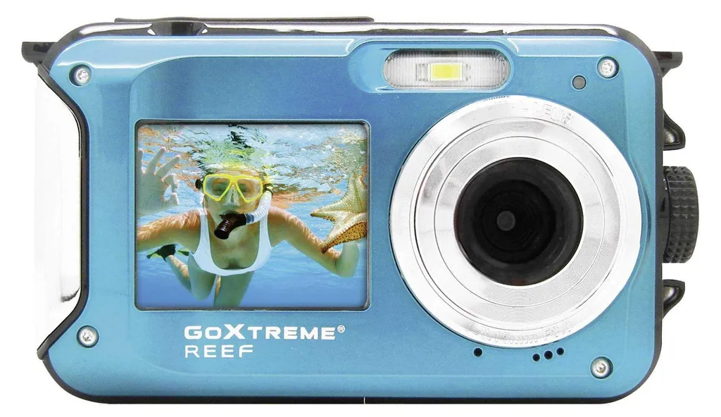 Appareil photo étanche 24MP GoXtreme Reef bleu antichoc Easypix