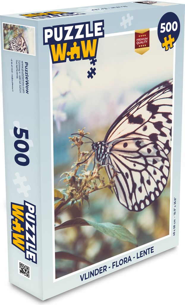 MuchoWow Puzzle 500 Teile Schmetterling - Blumen - Frühling - Denken - Spiel - Toy