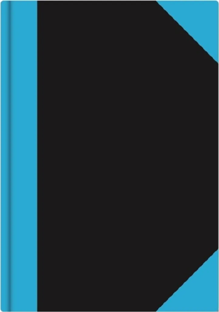 Grand cahier de bureau A4 ligné 96 feuilles couverture bleue noire