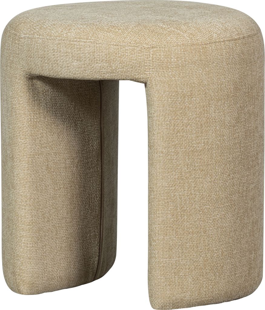 charlie gepolsterter hocker natur
