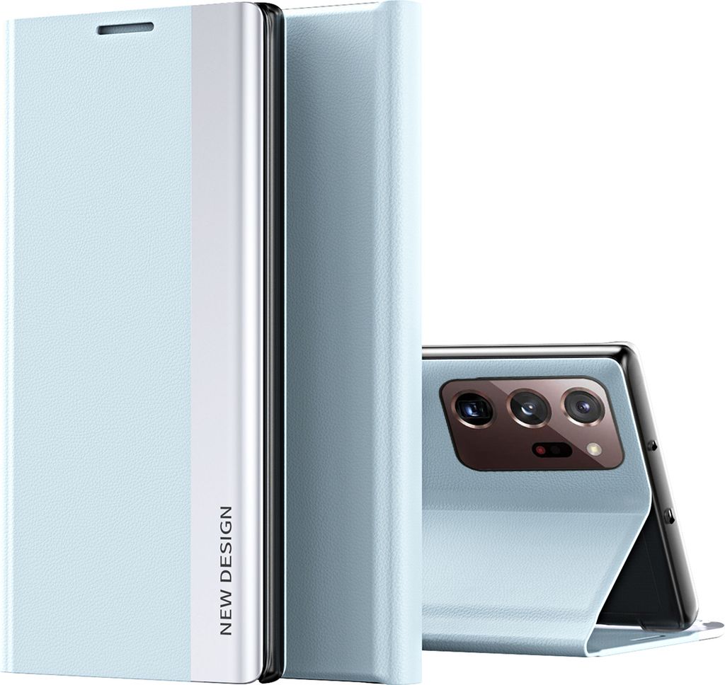 Galaxy Note 20 Ultra Hülle, LaimTop Leder PolyurethanMagnetisch Klapp Stand Schutzhülle für Samsung Galaxy Note 20 Ultra Blau