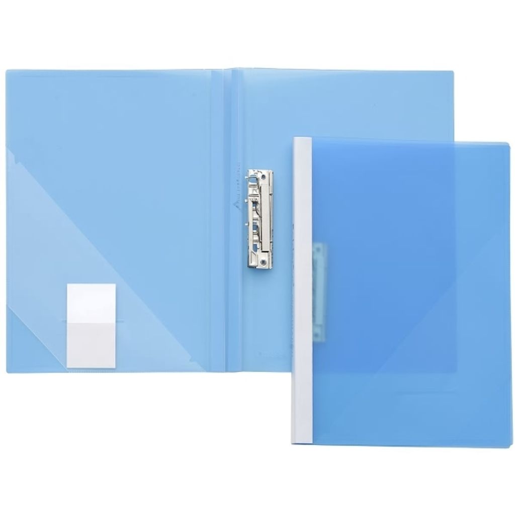 FSY Klemm-Mechanik-Mappe, A4, PP blau transluzent, 1 Stück