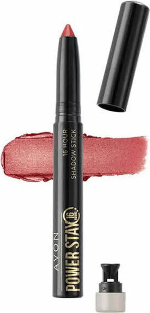 Maquillage Yeux Longue Tenue AVON Power Stay Stand Out Ruby 2-en-1
