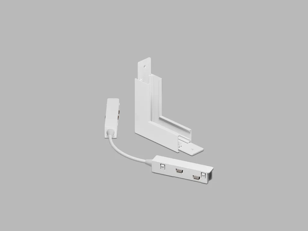 Éclairage LED d'angle pour rail magnétique blanc DALI MAG LOW Corner-V