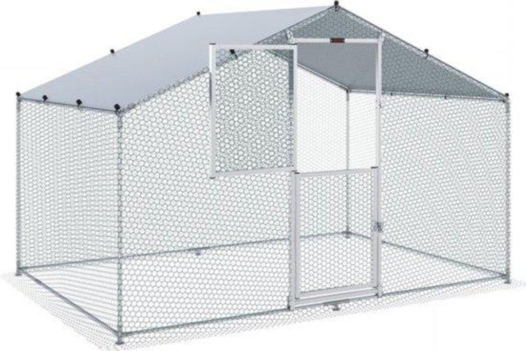 Hühnerstall - 2x3x2 m - Außenhaus mit Sonnendach
