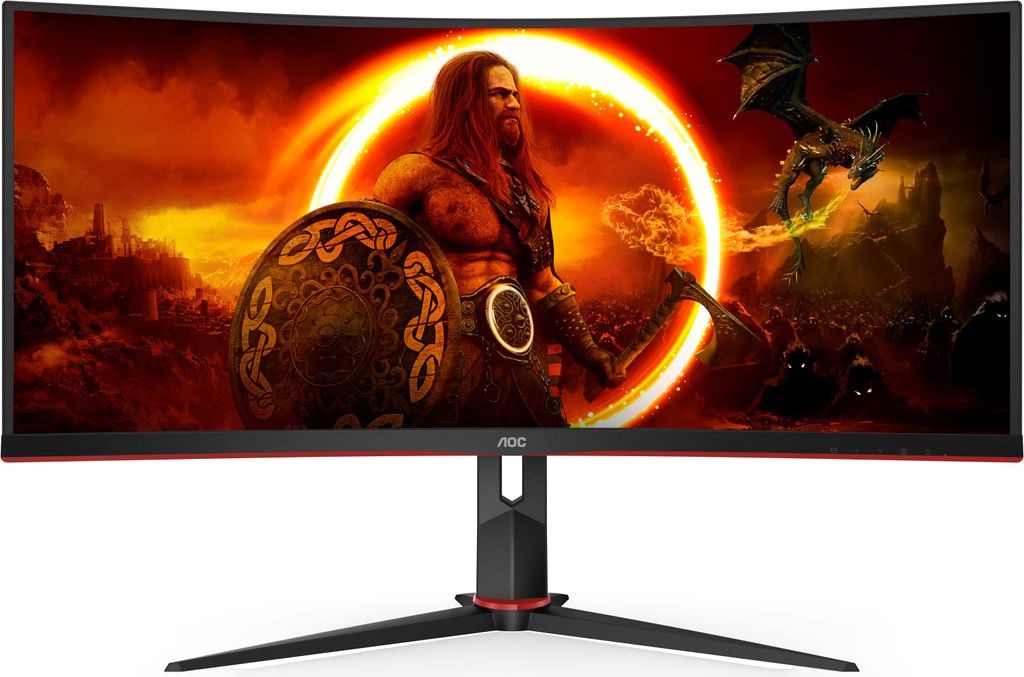 Monitor, AOC CU34G2XP/BK, 34" zakrzywiony 1500R VA, WLED, Zdjęcie produktu 3