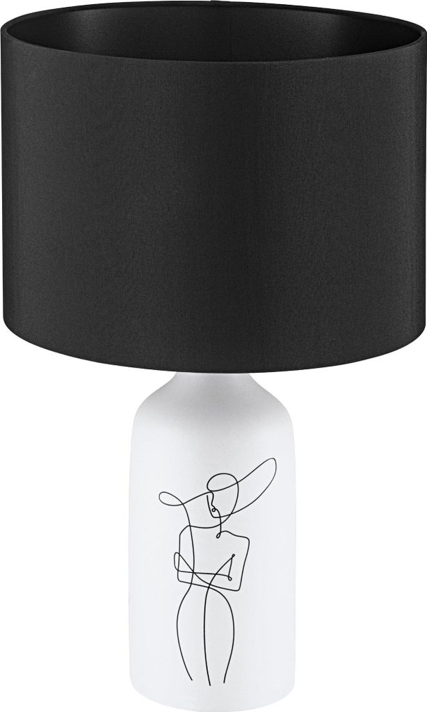 Eglo 43824 VINOZA E27 Stolní lampa Ø300mm Bílá Černá Obrázek produktu 