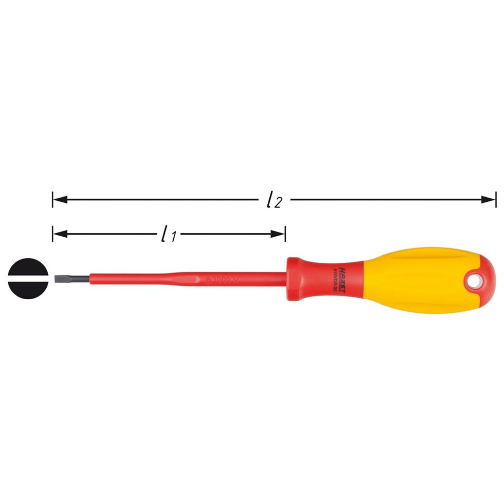 Hazet 810VDE-40 Schraubendreher Schlitz 0.8 x 4 mm