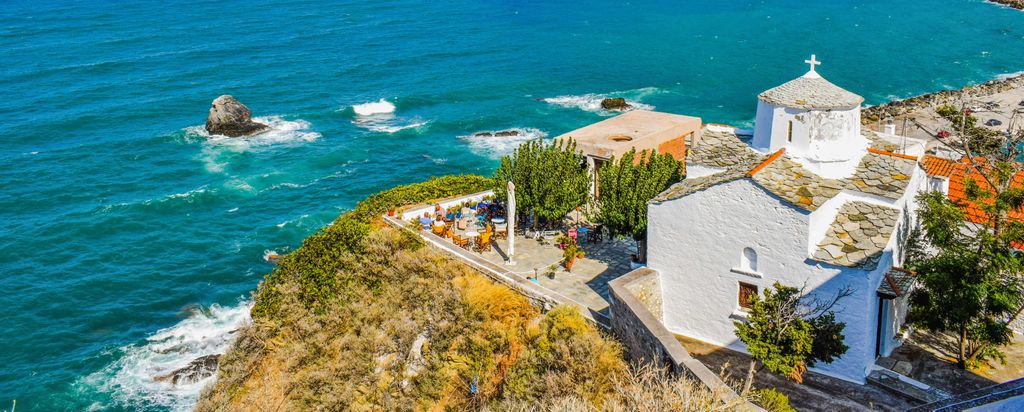 hansepuzzle 97339 - Griechenland Panorama-Puzzle 2000 Teile | Orte Puzzle, 2028 Teile, Orte, 60,0 x 46,0cm mit hochwertiger Aufbewahrung, Kartonbox...