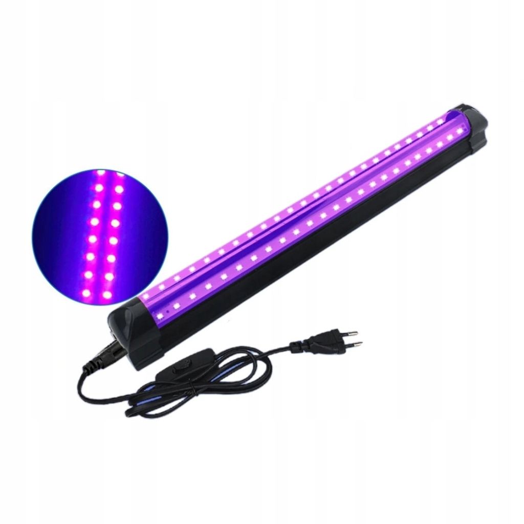 Lampa 48x LED UV 395-400nm 10W Wtyczka ŚCIENNA SUFIT 230V Zdjęcie produktu 