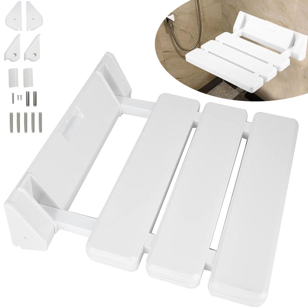 Duschklappsitz Duschsitz Klappbar Wandmontage Belastbar bis Produktbild 