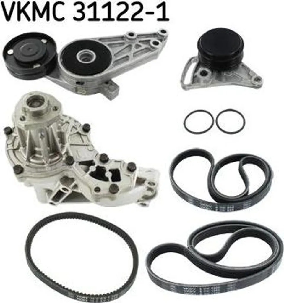 Kit courroie et pompe à eau SKF VKMC 31122-1 pour Audi A4 et A6
