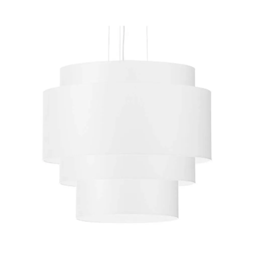 Lustre REFLEXION 50 Blanc 5xE27 15W Sollux Lighting en Tissu et Acier