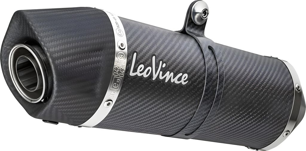 Marmitta slip-on LeoVince LV One Evo carbon omologata per Immagine del prodotto 