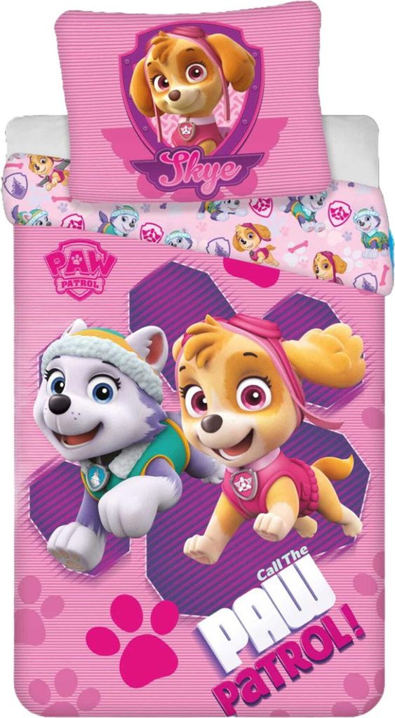 Paw Patrol Call Kinderbettwäsche 100×135cm, 40×60 cm