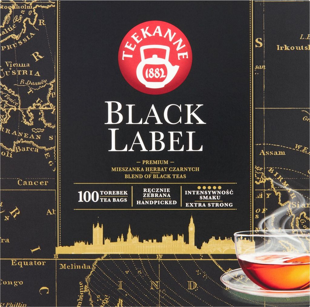Herbata czarna Black Label TEEK Herb 100 torebek Produktbild 