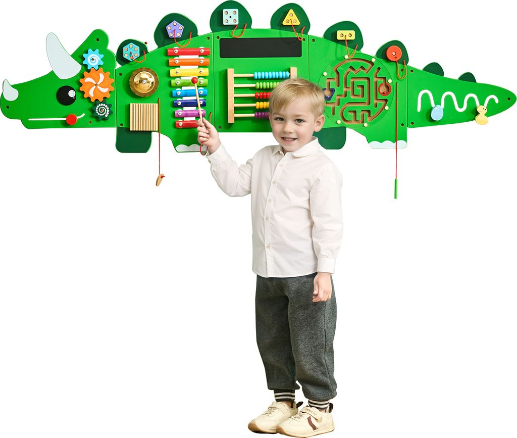 Ściana aktywności VEVOR Dinosaur, panel Busy Board, Zdjęcie produktu 