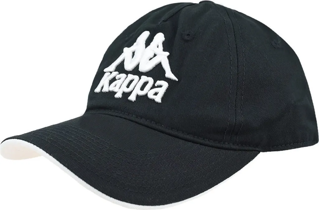 Kappa Bonnet Vendo Noir avec Logo Brodé - Maille Douce et Confortable