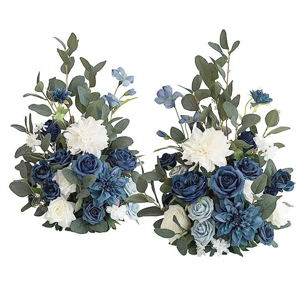 Swag de fleurs artificielles déco mariage pour tonnelle et réception