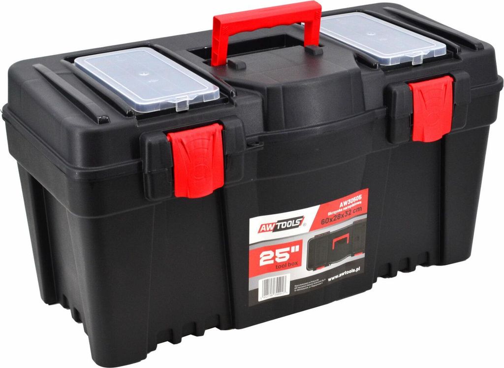 Awtools skrzynka narzędziowa 25 " z organizerem 60x28x32cm