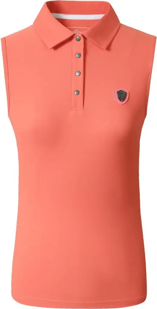 T-shirt sans manches équitation corail respirant élastique M