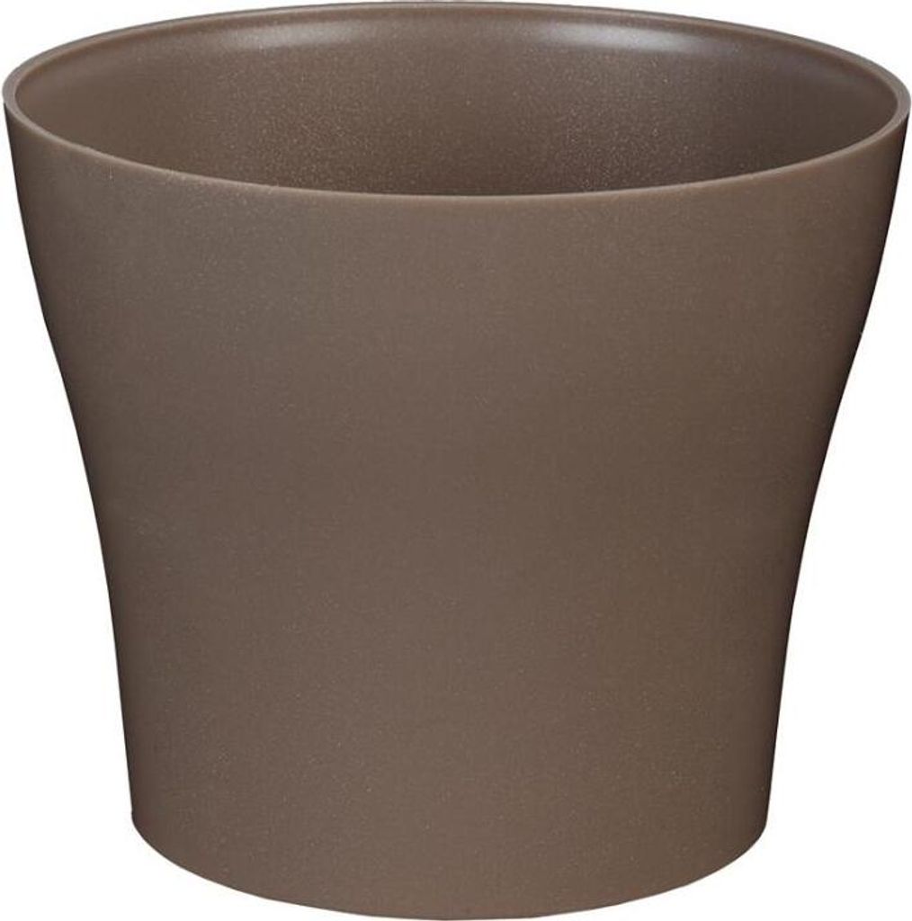 Greemotion Übertopf Tulipan, rund, aus Kunststoff, Ø 19 cm in taupe