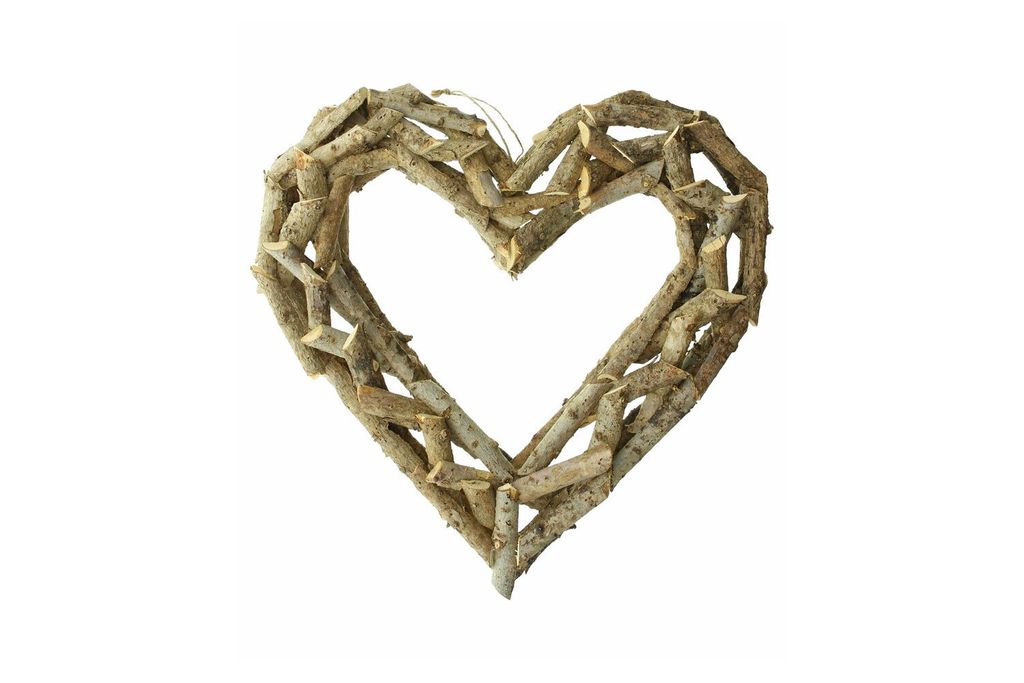 Herzhänger "Rattan", ca. Ø 40 cm Produktbild 