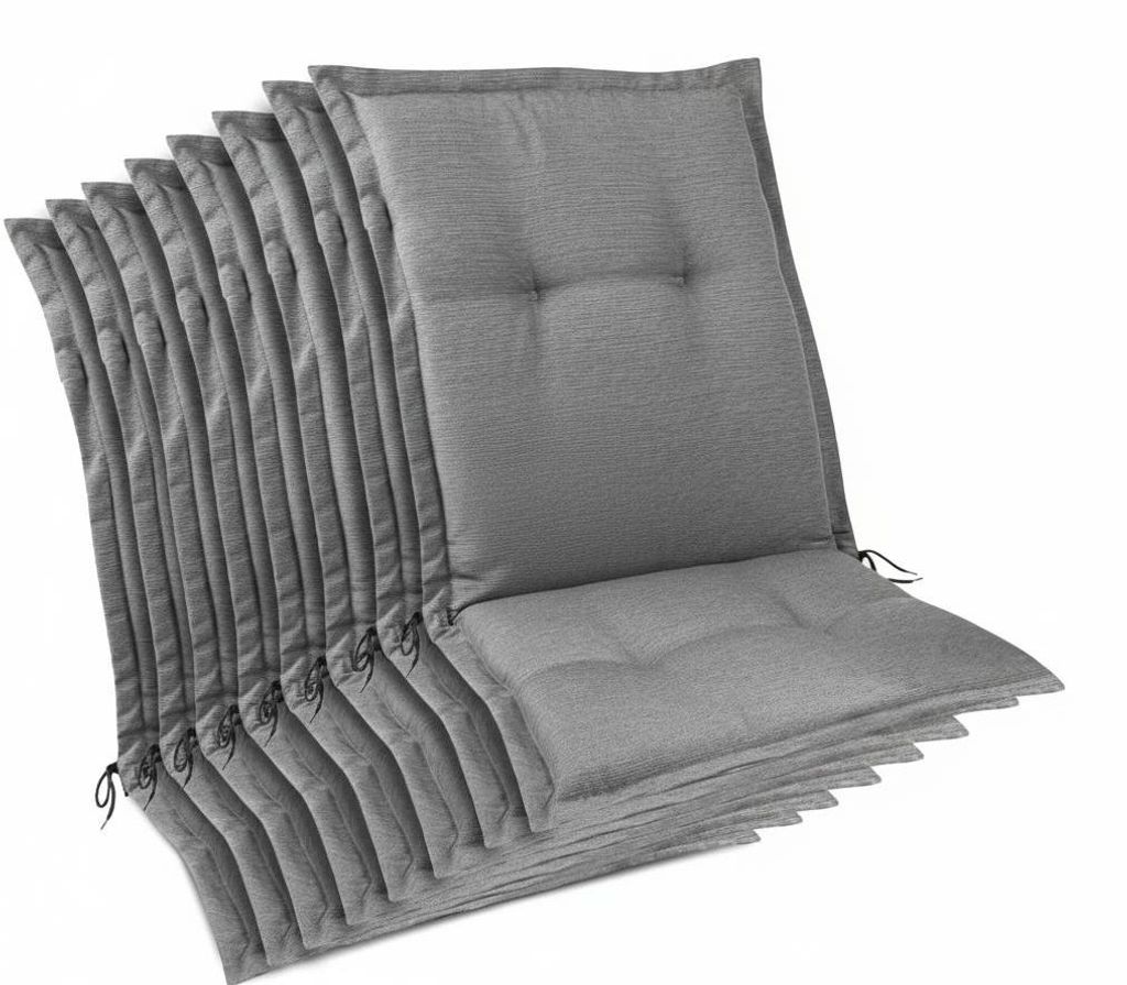 Beautissu 8er Set Premium Gartenstuhlauflage Niedriglehner Produktbild 